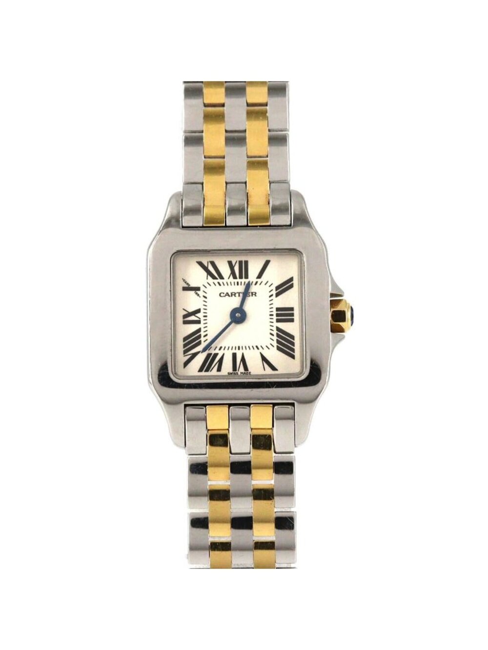 Cartier Santos Demoiselle SM Stainless Steel Yellow Gold Quartz Watch